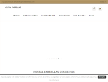 Tablet Screenshot of hostalfabrellas.com
